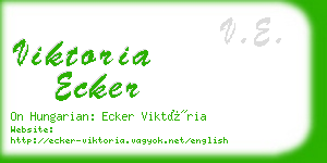 viktoria ecker business card